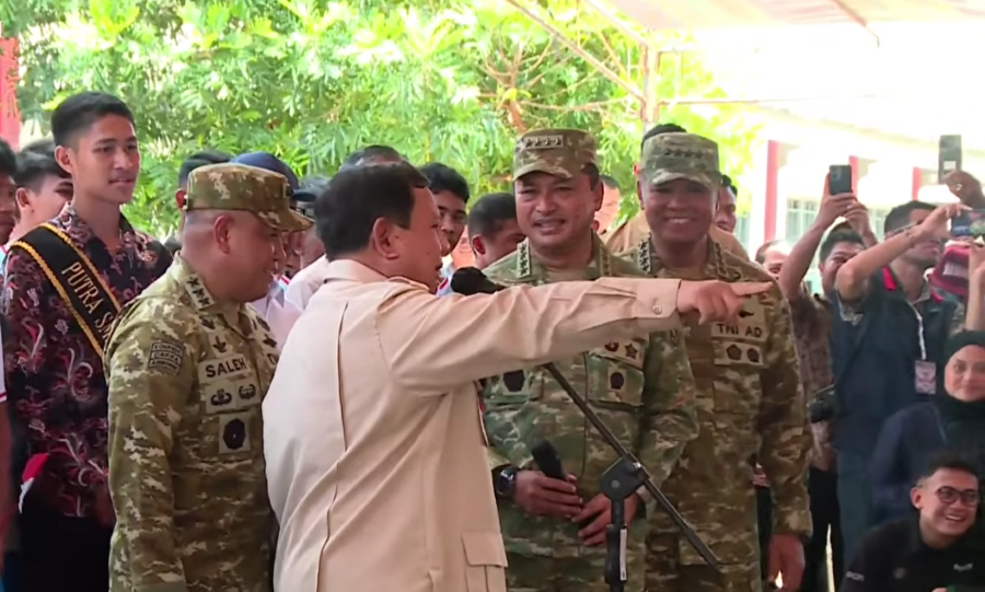 Presiden Prabowo Subianto berkunjung ke Miangas, Sulawesi Utara, pada Sabtu (9/5/2026). (Foto/tangkapan layar)