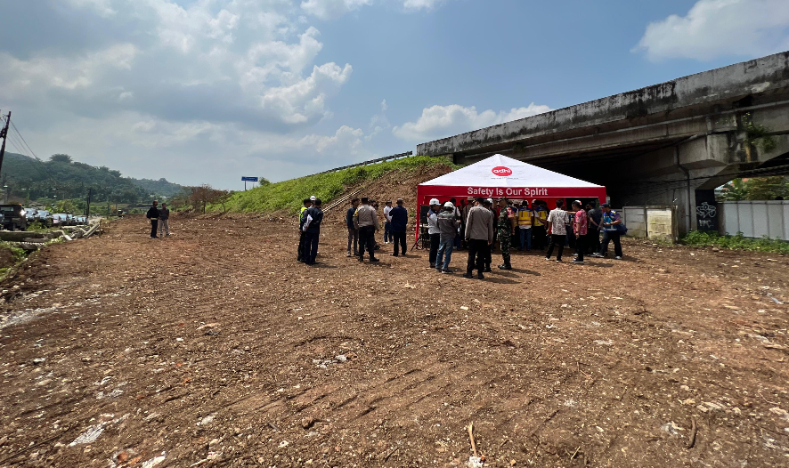 pembangunan Akses Tol Pattimura di Kota Salatiga Jawa Tengah. (BeritaNasional/KemenPU)