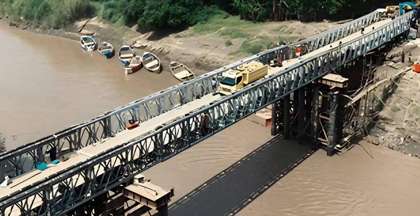 Jembatan Bailey Brebes Jawa Tengah. (BeritaNasional/KemenPU)