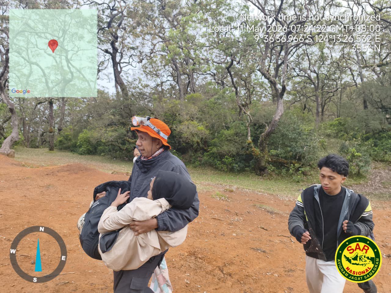 Kondisi Selamat, Pendaki Wanita yang Hilang di Gunung Mutis Berhasil Dievakuasi. (Foto/istimewa)