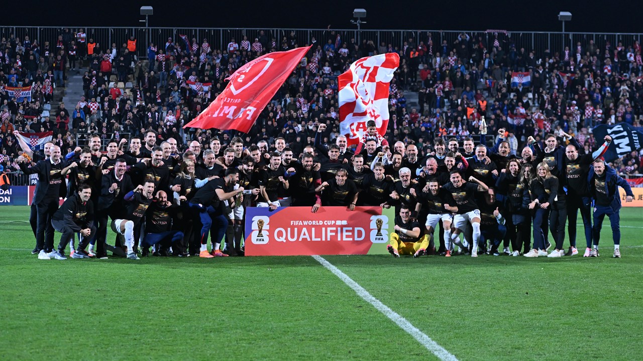Timnas Kroasia menuju ke Piala Dunia. (Foto/Hrvatski).