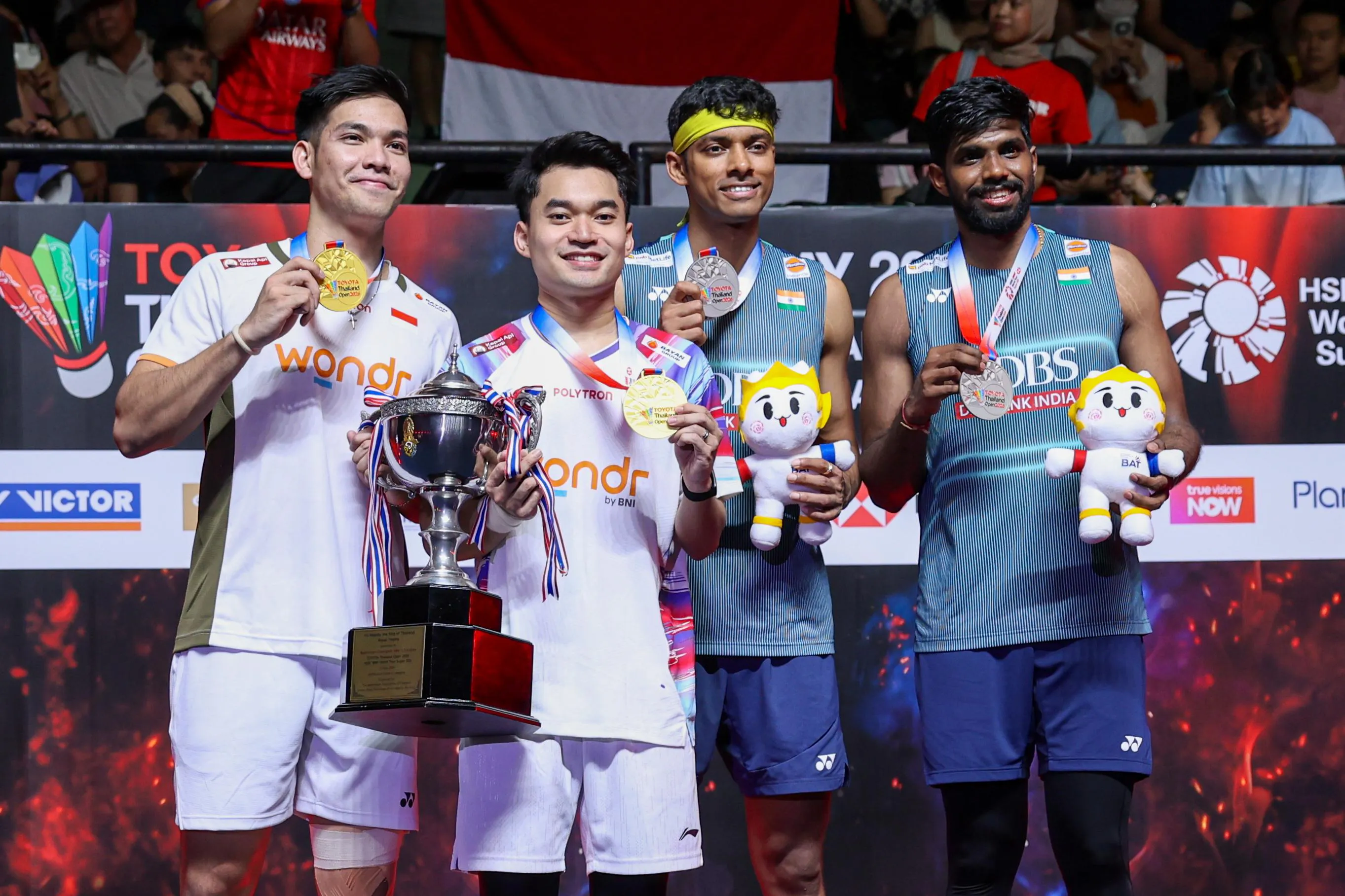 Leo/Daniel Juara Thailand Open 2026 Usai Tumbangkan Unggulan Pertama India. (Foto/PBSI)