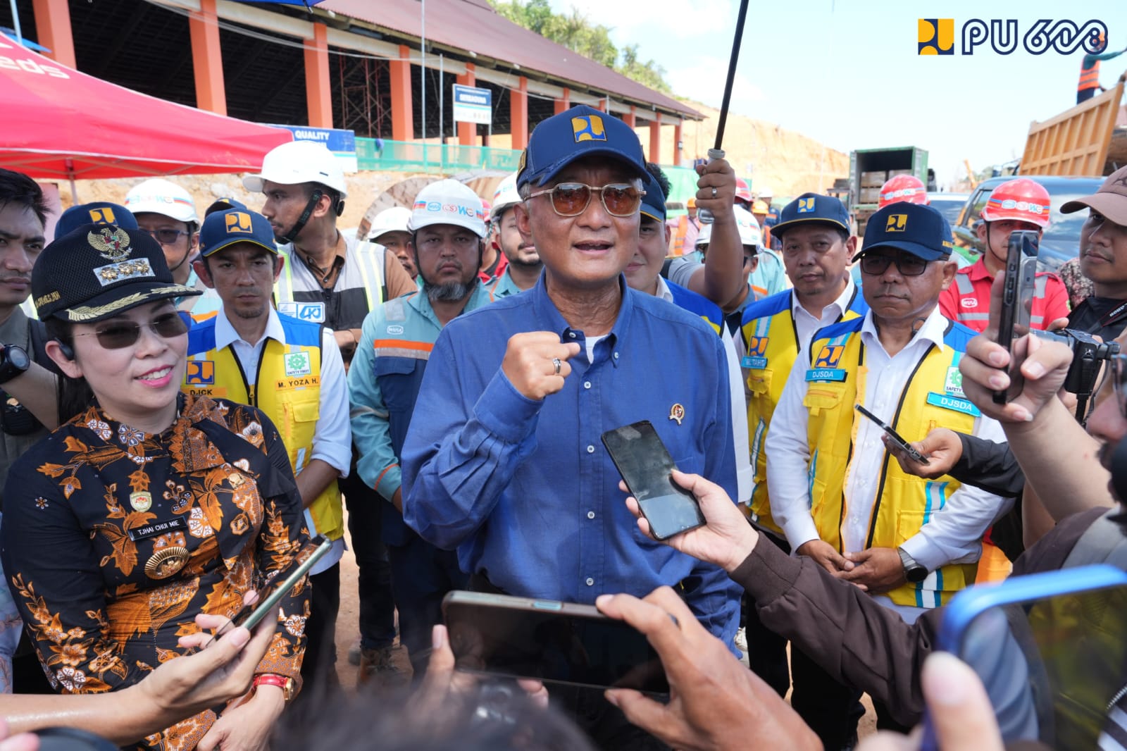 Menteri PU Dody Hanggodo saat di Singkawang Kalbar. (BeritaNasional/KemenPU