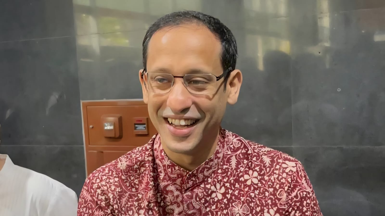 Eks Mendikbudristek Nadiem Makarim terdakwa korupsi pengadaan fasilitas berjalan sekolah. (BeritaNasional/Panji)