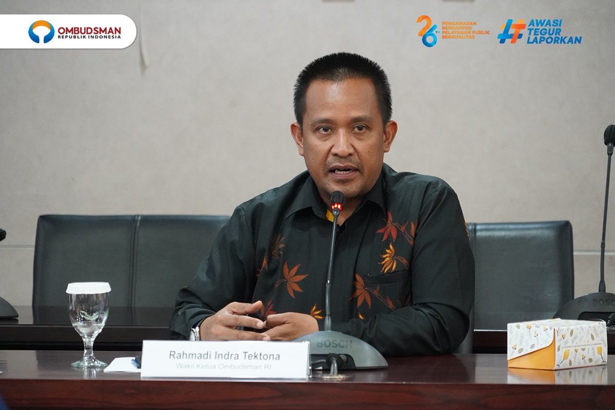 Wakil Ketua Ombudsman RI Rahmadi Indra Tektona. (BeritaNasional/dok Ombudsman)