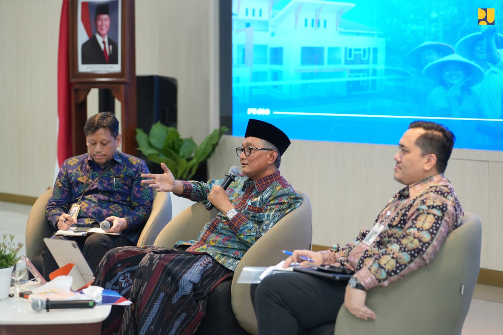 Menteri PU Dody Hanggodo saat media briefing di Jakarta. (BeritaNasional/KemenPU)