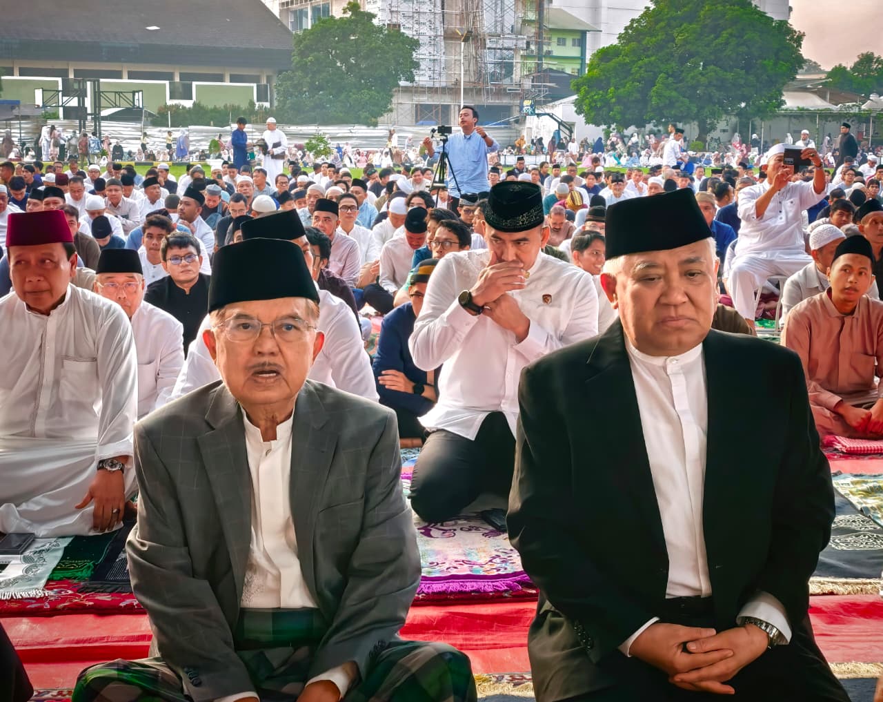 Cendikiawan muslim Din Syamsudin bersama Wapres 10-12 Jusuf Kalla. (BeritaNasional/istimewa)