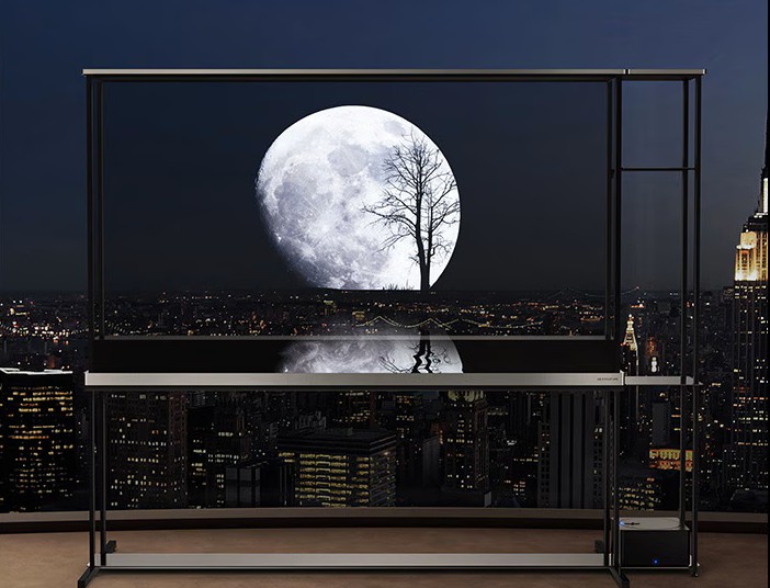 LG OLED transparent tv. (BeritaNasional/LG)