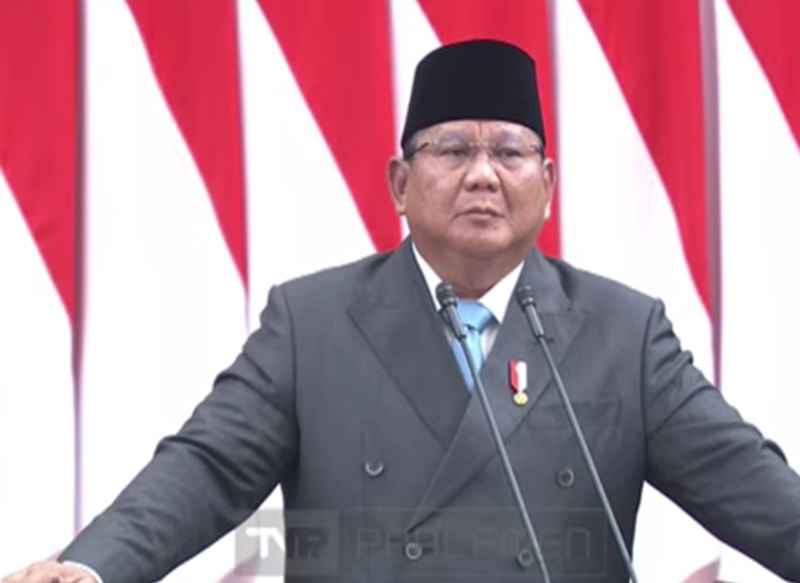 Presiden Prabowo (Foto/Youtube Setpres)