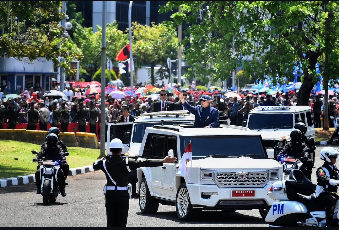 Mobil Maung dipakai Prabowo selama Kunjungan ke Filipina. (foto/seskab)