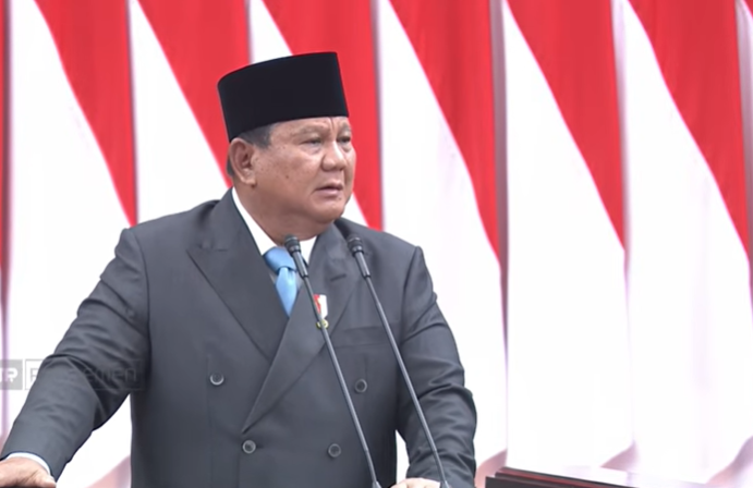 Presiden Prabowo Subianto sampaikan Pengantar RAPBN 2027 di Rapat Paripurna DPR, Kompleks Parlemen Senayan, Jakarta, Rabu (20/5/2026). (BeritaNasional/YT Setpres)