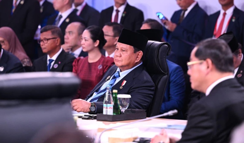 Presiden Prabowo saat KTT ASEAN (Foto/Setpres)