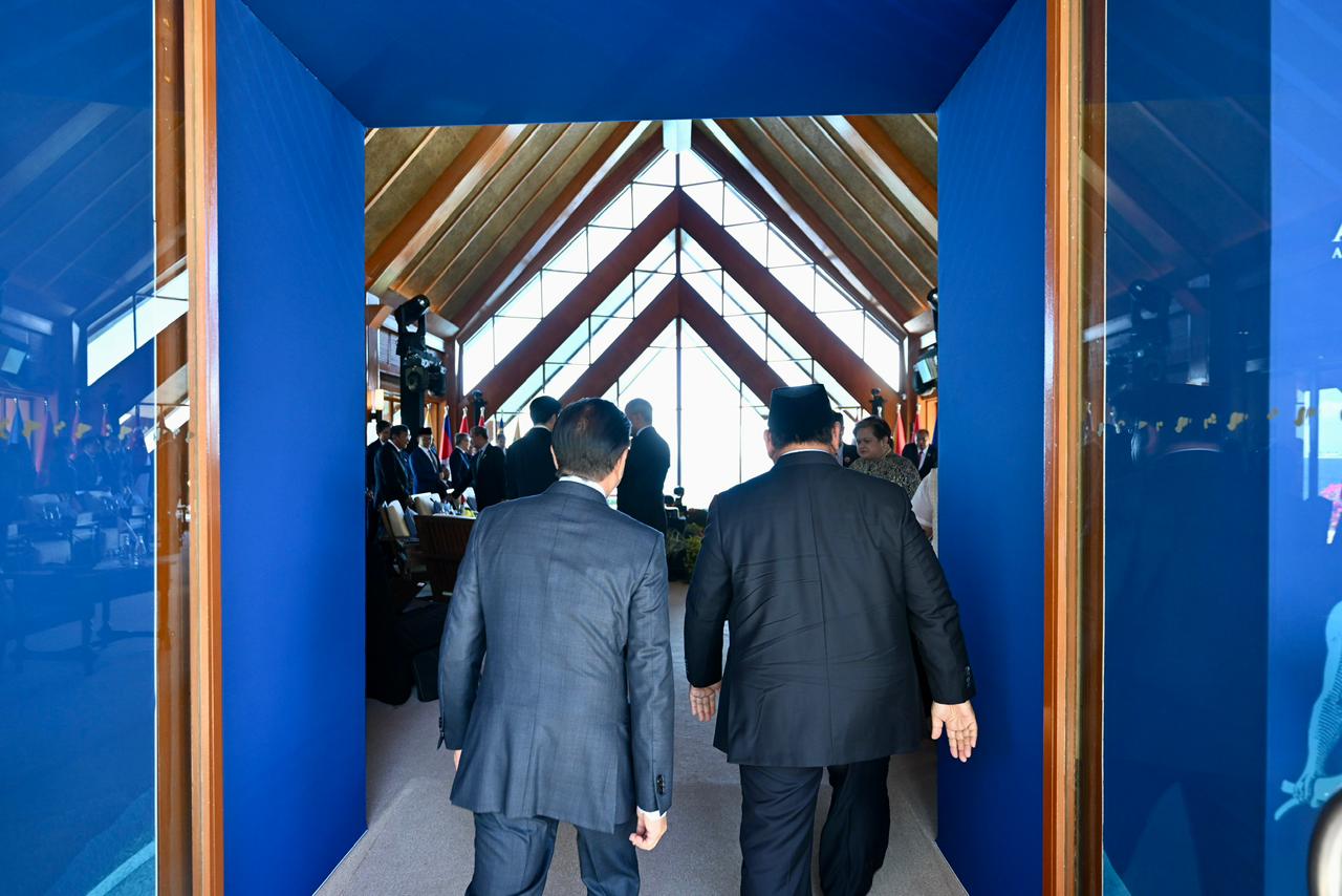 Prabowo Subianto dalam KTT ke-48 ASEAN di Mactan Expo, Cebu, Filipina, Jumat (8/5/2026). (Foto/Setpres)