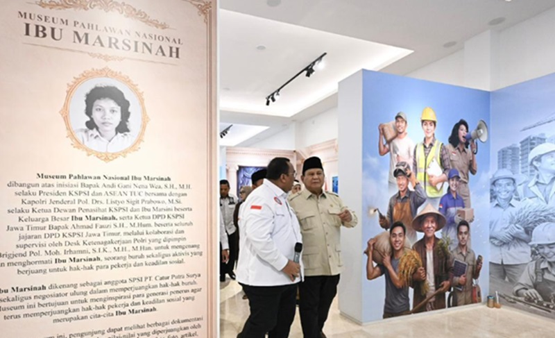 Presiden Prabowo ke Museum Marsinah (Foto/Setpres)