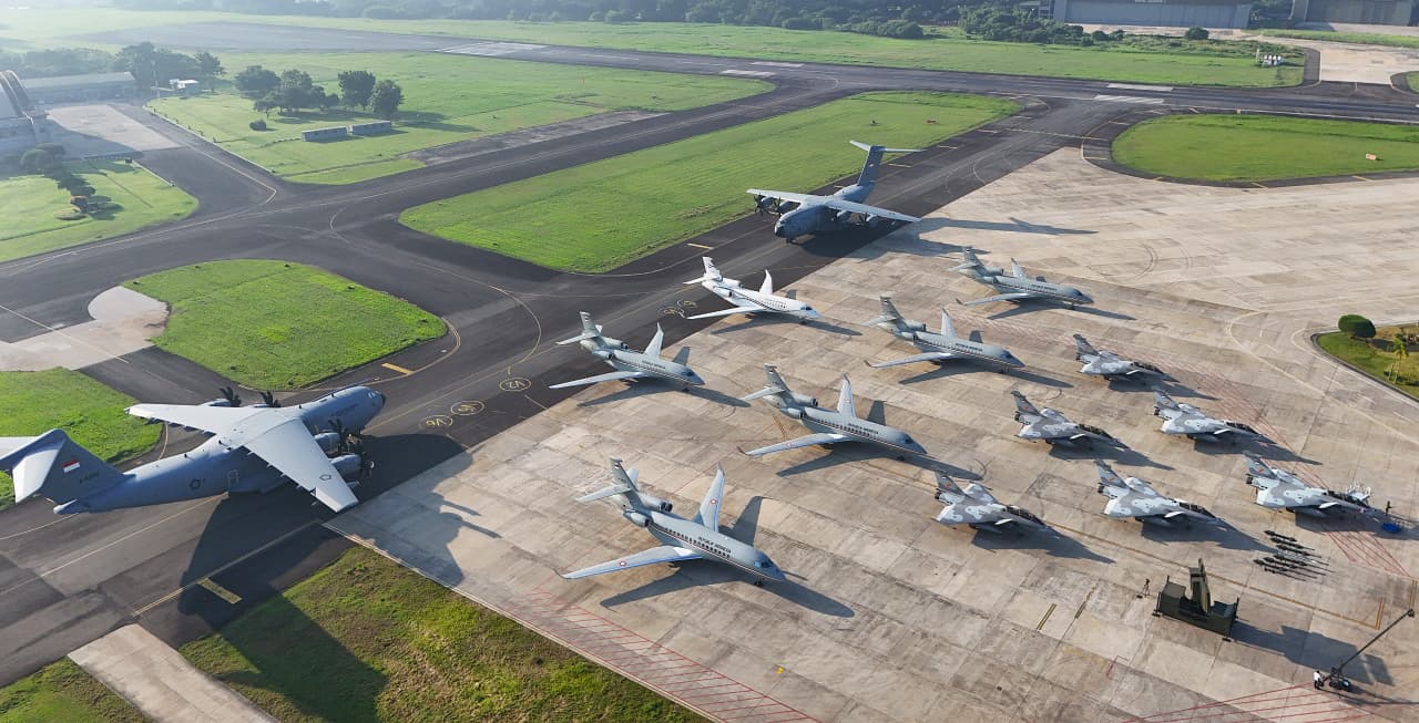 MRCA Rafale dan Alutsista moderen yang diserahkan Presiden Prabowo Subianto ke TNI di Halim Perdanakusuma, Senin (18/5/2026). (BeritaNasional/BPMI Setpres)