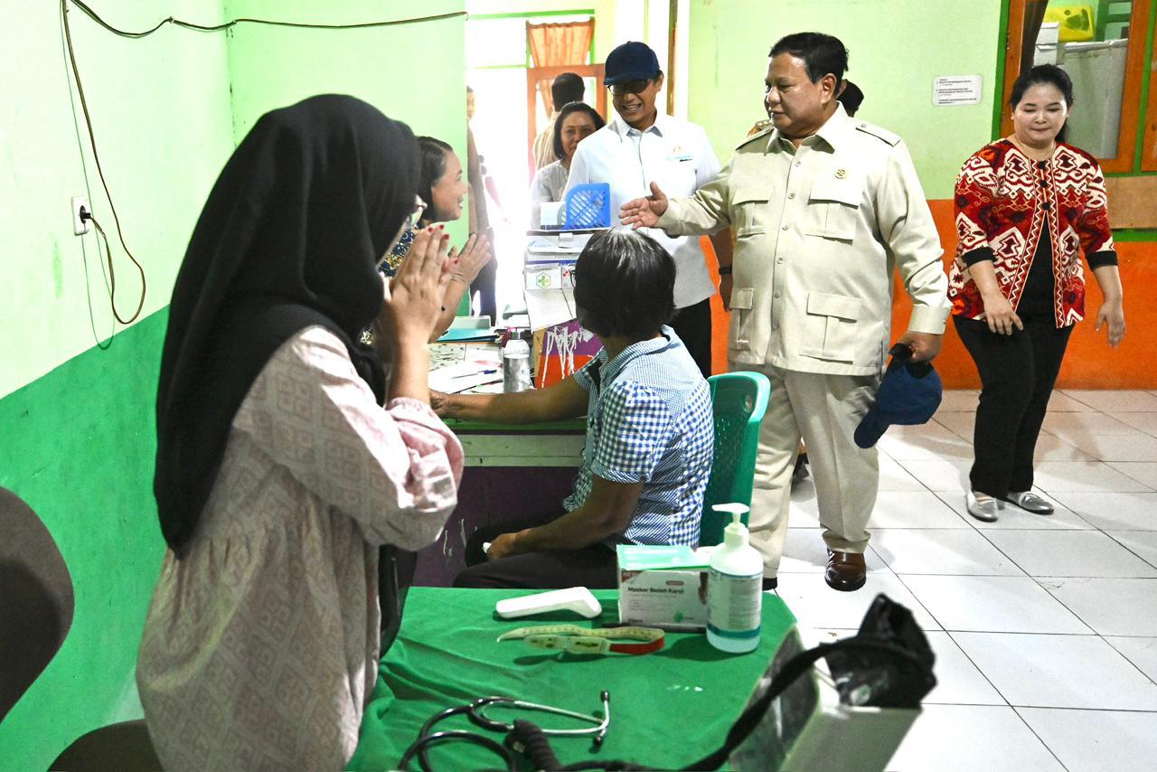 Presiden Prabowo Subianto berkunjung ke Miangas, Sulawesi Utara, pada Sabtu (9/5/2026). (Foto/Sekretariat Presiden)