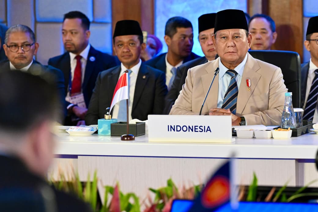 Presiden Indonesia Prabowo Subianto saat menghadiri KTT BIMP-EAGA. (Foto/BPMI)