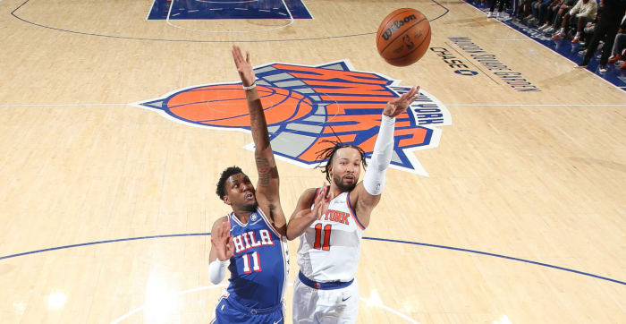 Laga Knicks vs 76ers dalam semifinal NBA 2026. (Foto/NBA)