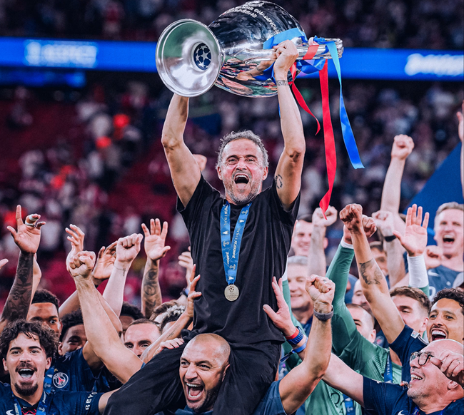 Pelatih PSG Luis Enrique. (Foto/PSG).