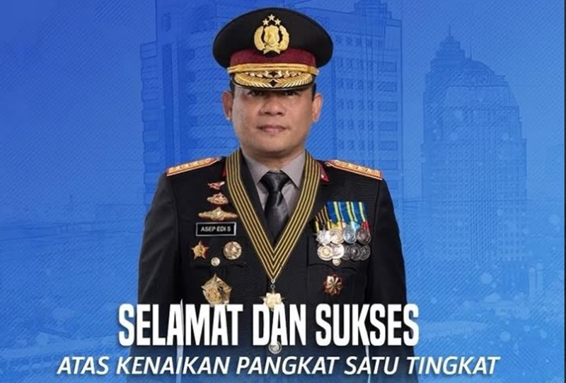 Kenaikan pangkat Komjen Asep Edi Suheri (Foto/Instagram Polda Metro Jaya)