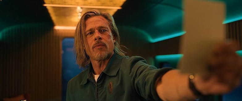 Brad Pitt dalam film Bullet Train (2022). (BeritaNasional/Columbia Pictures)
