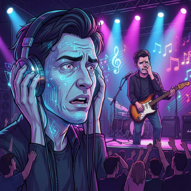 Ilustrasi musisi AI. (Foto/AI/magnific)