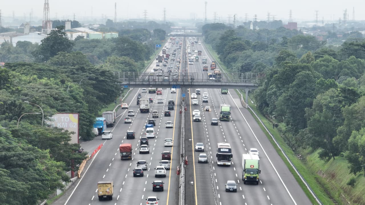 161 Ribu Kendaraan Masuk Jabotabek. (Foto/Jasa Marga)