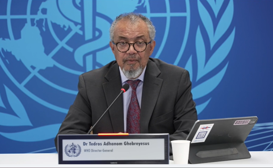 Direktur Jenderal (Dirjen) WHO Tedros Adhanom Ghebreyesus. (BeritaNasional/WHO)