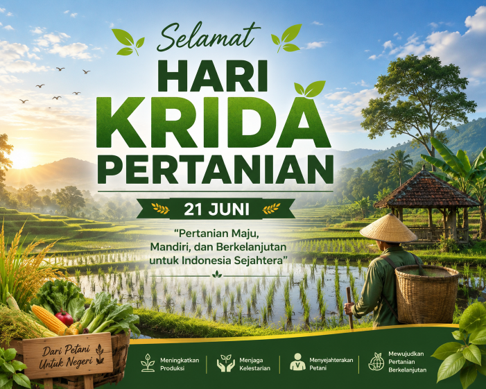 Peringatan 21 Juni - Hari Krida Pertanian. (BeritaNasional/ChatGPT)