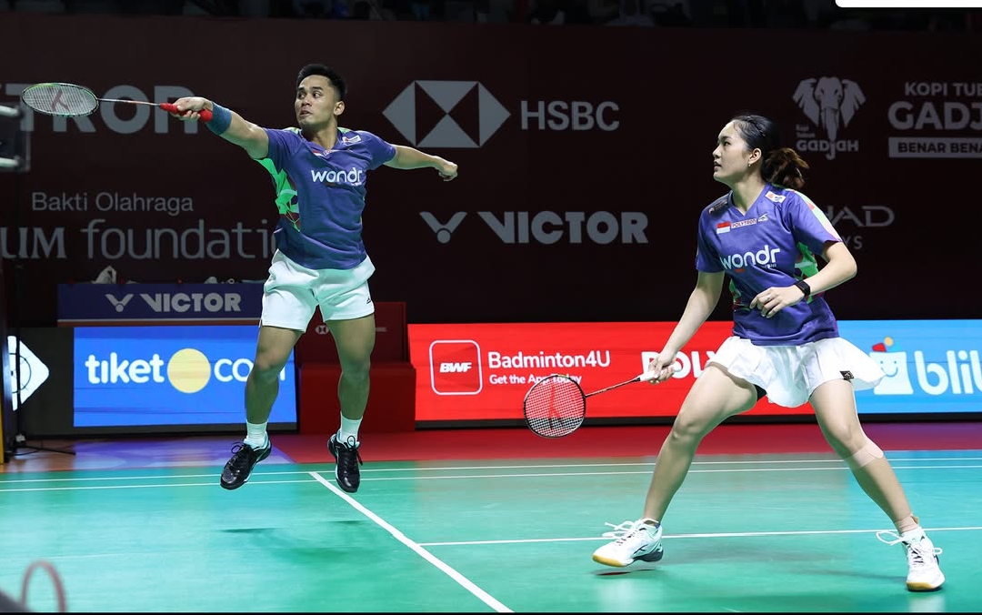 Pasangan ganda campuran Indonesia, Amri Syahnawi/Nita Violina Marwah (Amri/Nita), di ajang Indonesa Open 2026. (Foto/doc Indonesia Open)