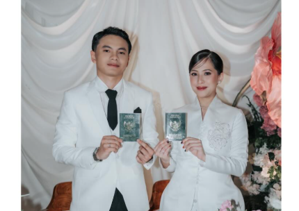 Adhisty Zara dan Tsakib ijab kabul. (BeritaNasional/IG Adhisty Zara)