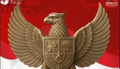 Ungggahan gambar burung Garuda BRIN di akun media sosial BRIN. (BeritaNasional/tangkapan layar)