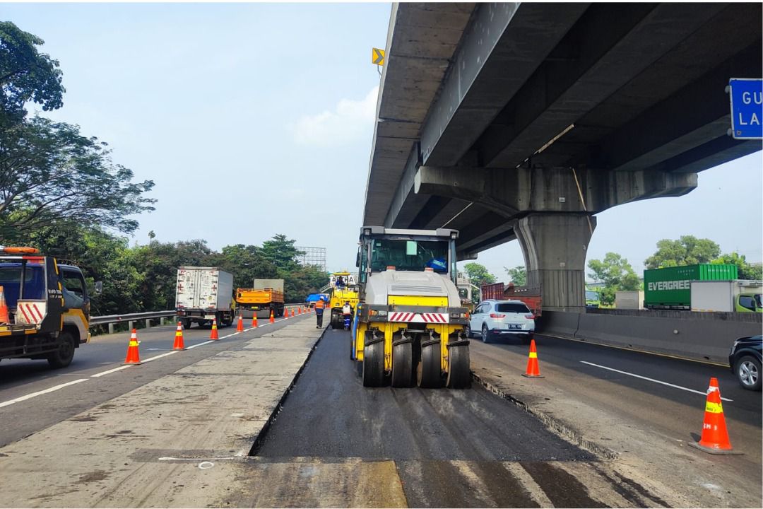 Tol Jakarta-Cikampek Diperbaiki di Sejumlah Titik hingga 12 Juni. (Foto/Jasa Marga)