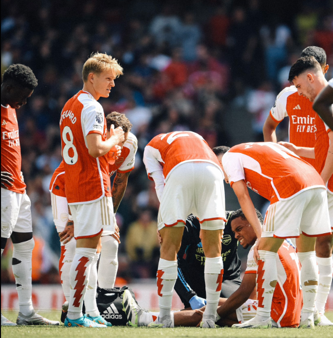 Bek Arsenal, Jurrien Timber. (Foto/doc. Arsenal)