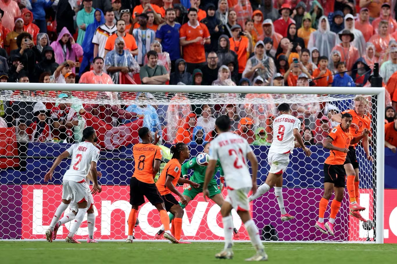 Pertandingan Belanda vs Tunisia. (Foto/FIFA)