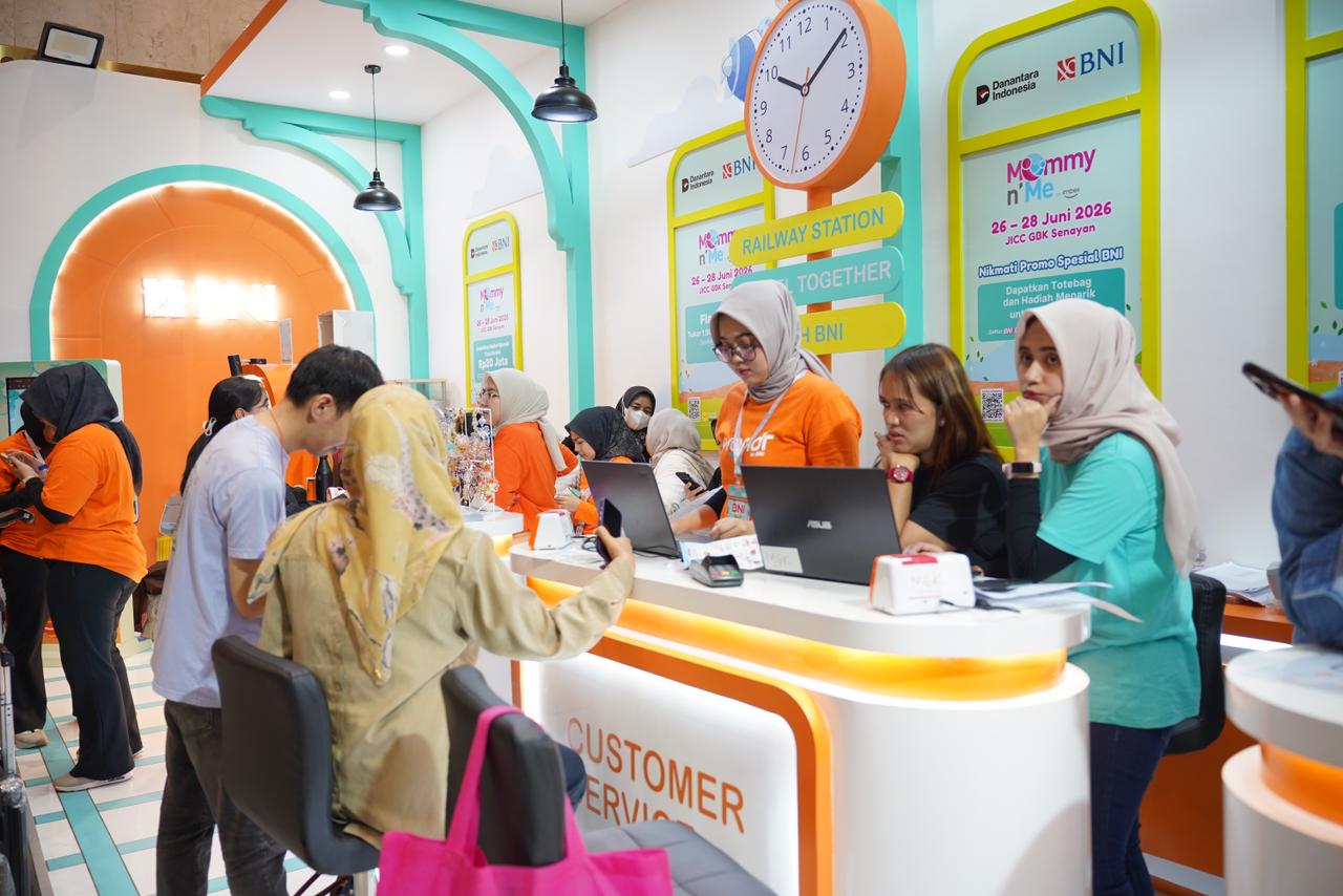BNI Hadirkan Pengalaman Belanja Praktis dan Hemat di Mommy n Me 2026. (Foto/BNI)