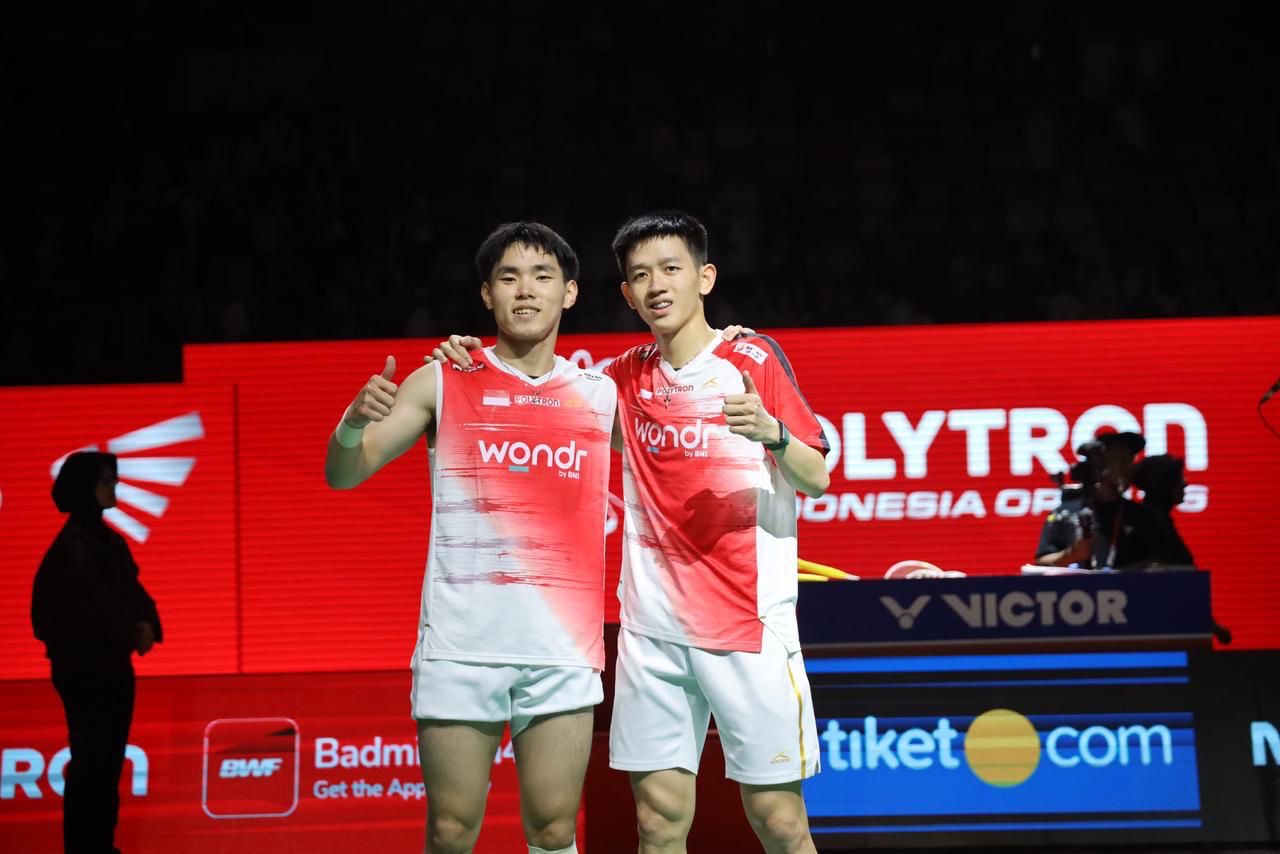 BNI-PBSI Cetak Generasi Baru Juara, Raymond/Joaquin Melaju ke Final Indonesia Open 2026. (Foto/BNI)