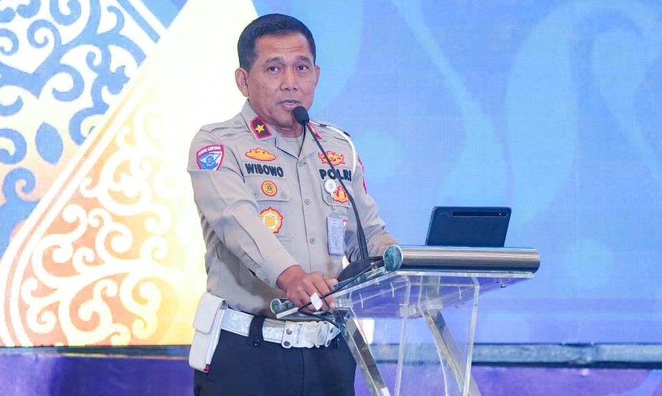 Direktur Registrasi dan Identifikasi (Dirregident) Korlantas Polri Brigjen Pol Wibowo. (BeritaNasional/Bachtiarudin)