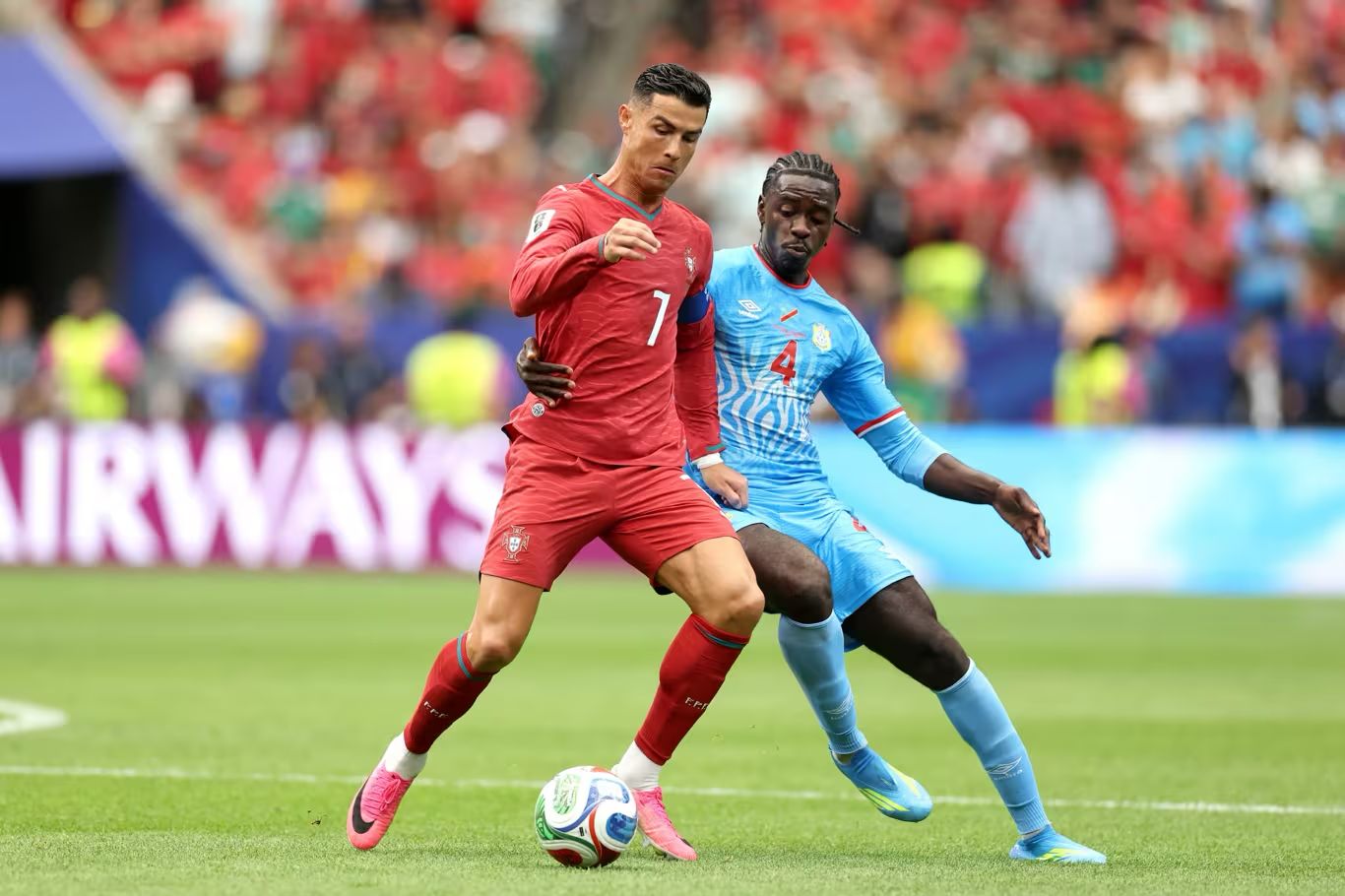 Pertandingan Portugal vs Kongo. (Foto/FIFA)
