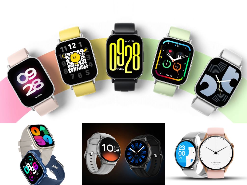 Beragam merek smartwatch murah 2026. (BeritaNasional/Xiaomi/Advan/Haylou)