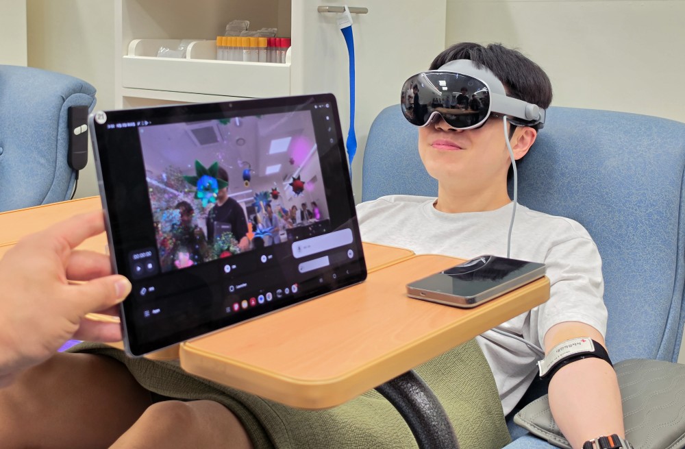 Samsung dan Abbott gelar donor darah dengan Galaxy XR di Korea pada awal Juni 2026. (BeritaNasional/Samsung)