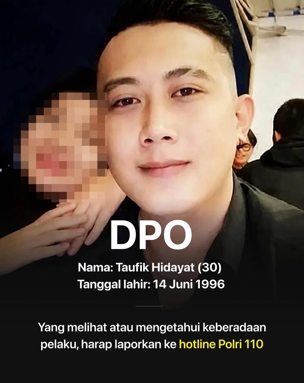 Taufik Hidayat (TH), DPO penyekapan dan penyiksaan korban YTR di Bandung. (BeritaNasional/IG Purnomopolisibaik)
