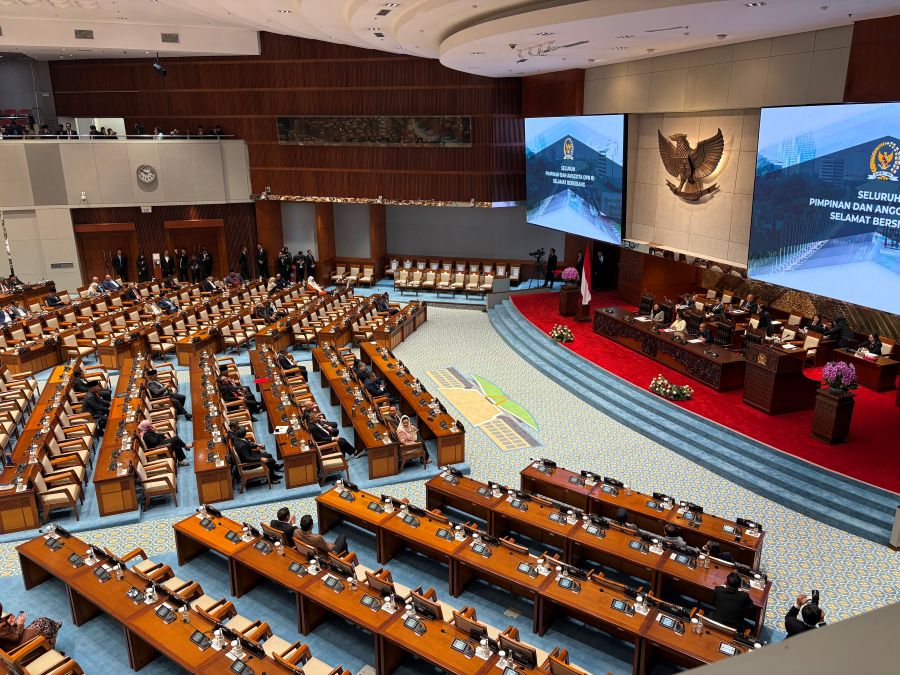 Suasana  Rapat Paripurna ke-22 Masa Persidangan V Tahun Sidang 2025–2026. (Beritanasional/Ahda)