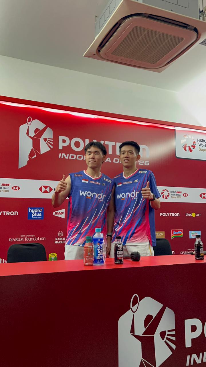 Final Indonesia Open 2026, Raymond/Joaquin Ungkap Cara Atasi Tekanan Kontra Wakil Malaysia. (BeritaNasional/Ajeng)