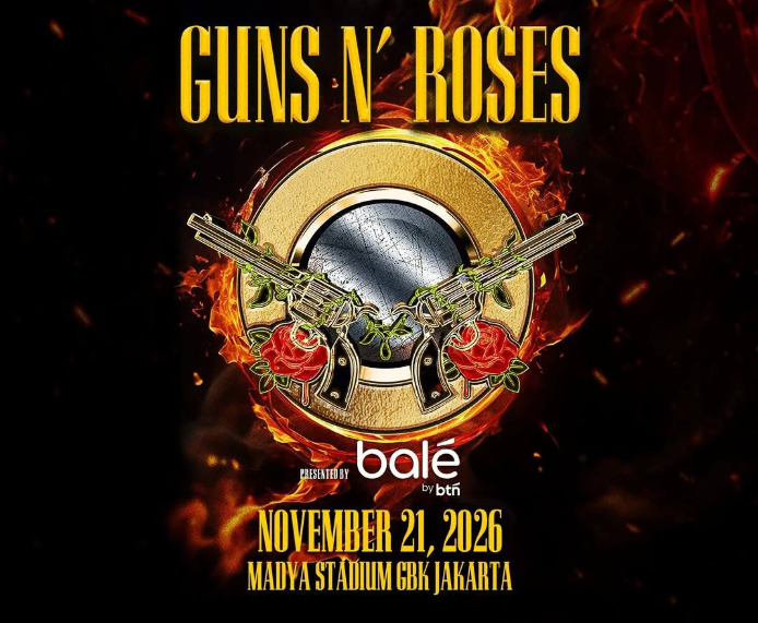 Guns N' Roses, dipastikan akan menggelar konser di Jakarta pada 21 November 2026. (Foto/FB: GNR)