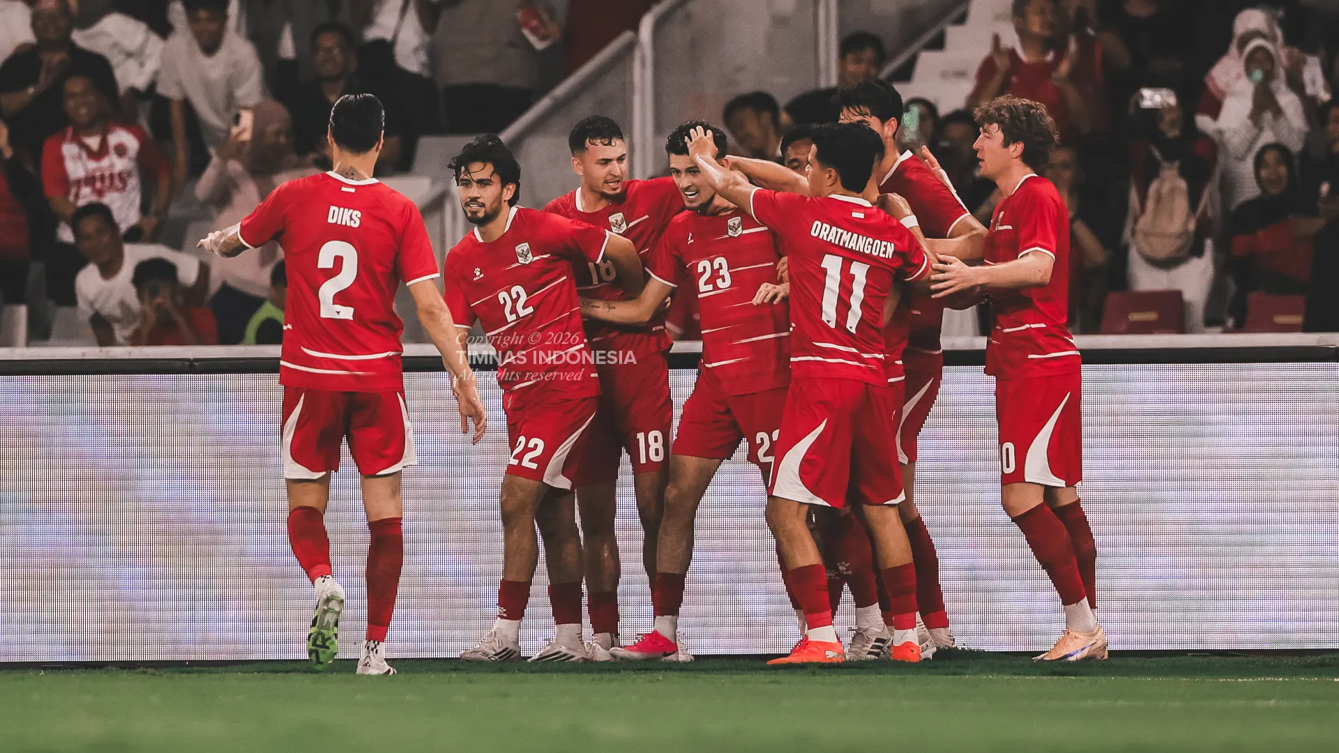 Timnas Indonesia saat menghadapi Oman. (Foto/Timnas Indonesia)