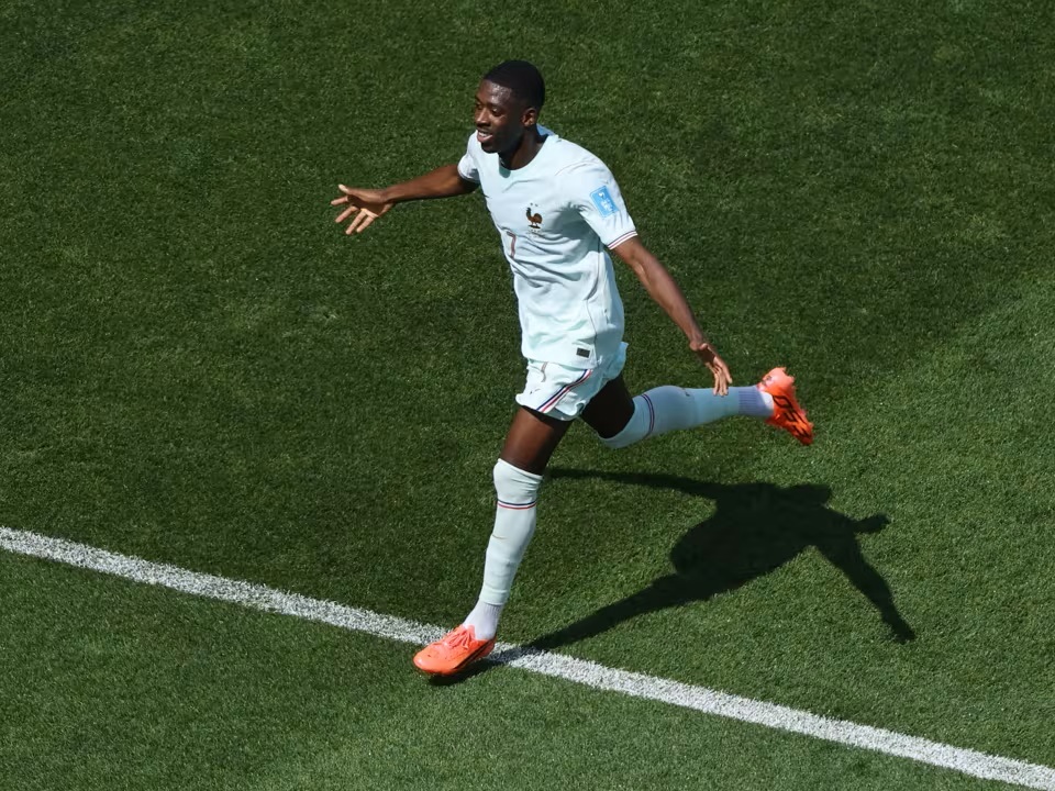 Ousmane Dembele Cetak Hatrick Bersejarah di Piala Dunia. (Foto/FIFA).