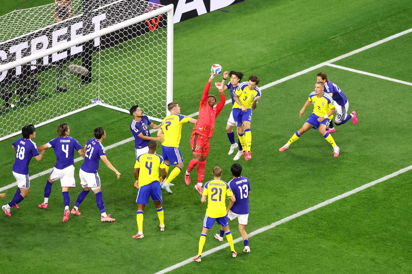 Pertandingan Jepang vs Swedia di Piala Dunia 2026. (Foto/FIFA)