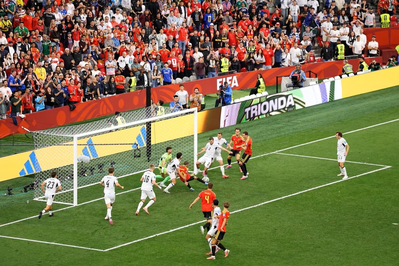 Pertandingan Belgia vs Selandia Baru di Piala Dunia 2026. (Foto/FIFA)