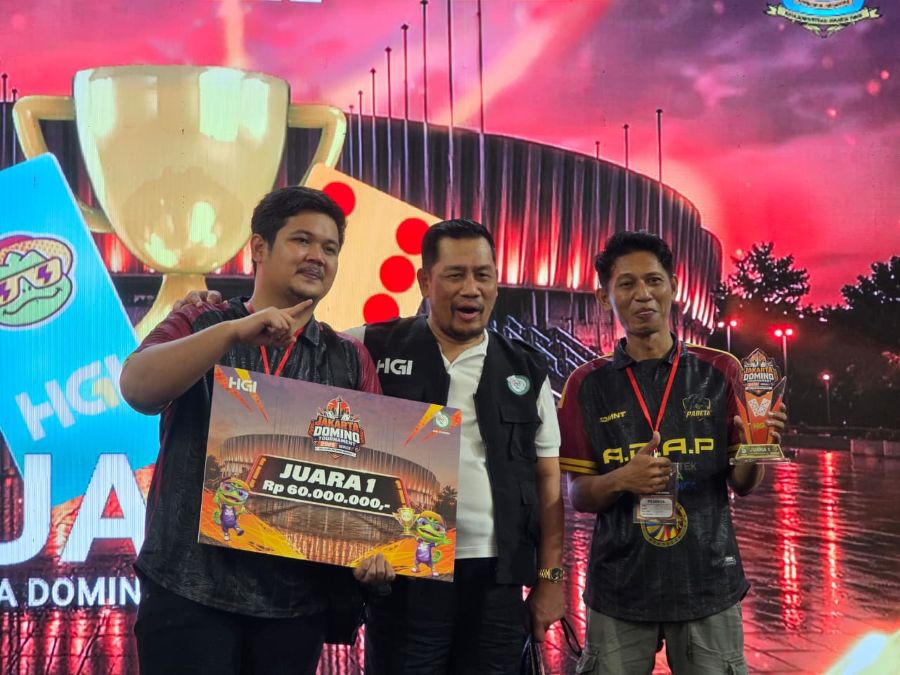Juara pertama HGI Jakarta Domino Tournament 2026. (Foto/doc. HGI)